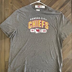 NFL Team Apparel Kansas City Chiefs Shirt Men's Size 2XL Gray NFL Football